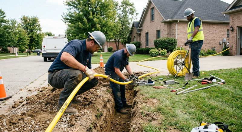 Natural Gas Line Installation in Kansas City, MO